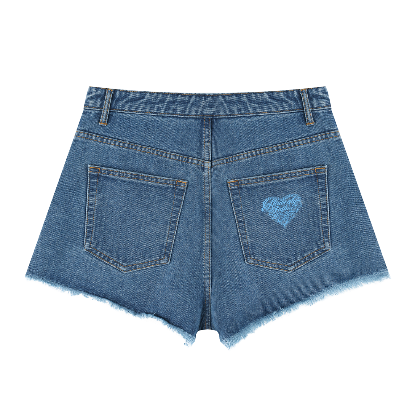 Damagd Goodz Women’s Vintage Wash High Rise Denim Shorts