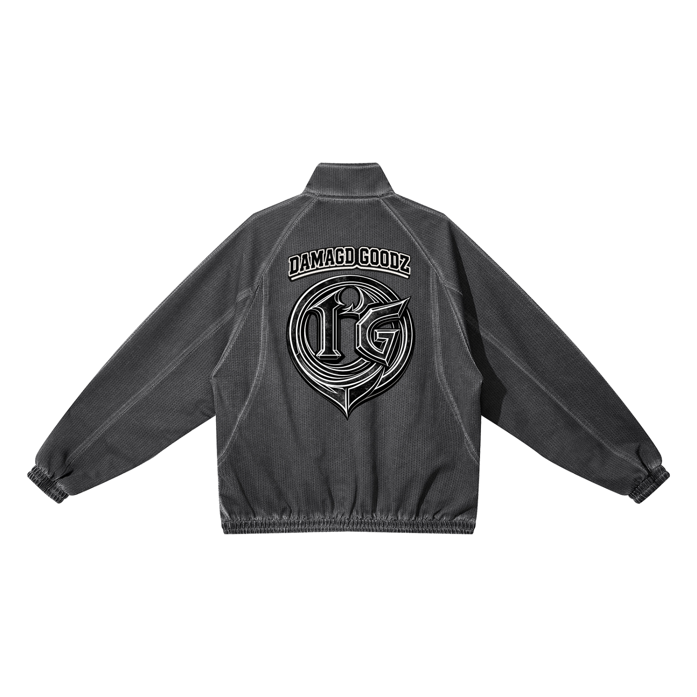 Damagd Goodz Vintage Wash Full Zip Heavenly Father Mesh Jacket