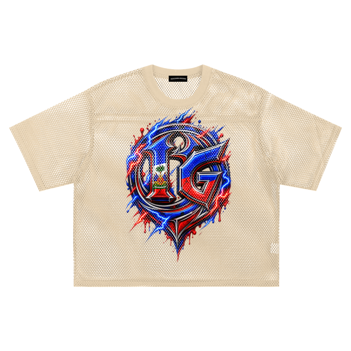 Damagd Goodz Haiti See-through Boxy Net Jersey
