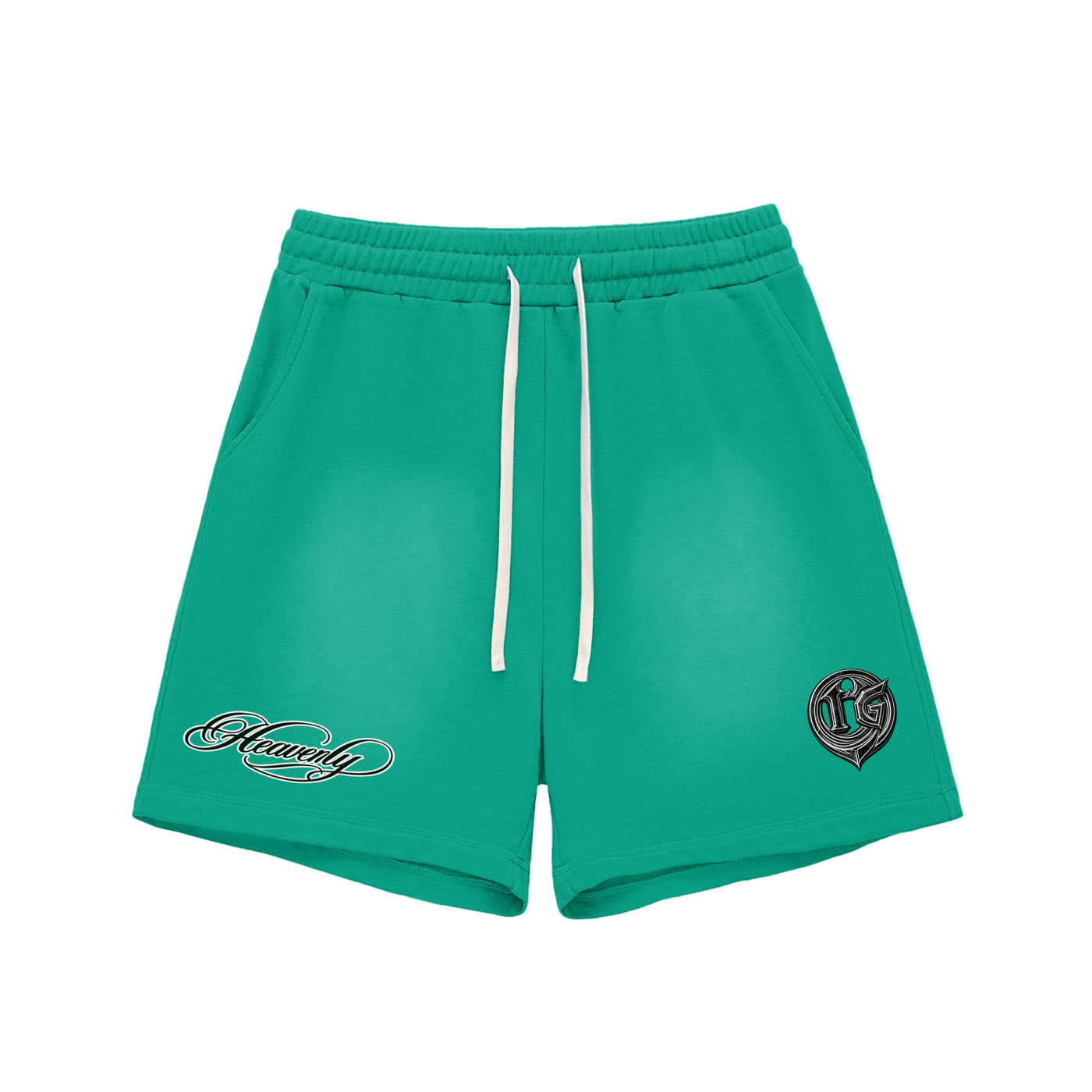 Damagd Goodz Sun Fade Raw Edge Heavenly Cotton Shorts