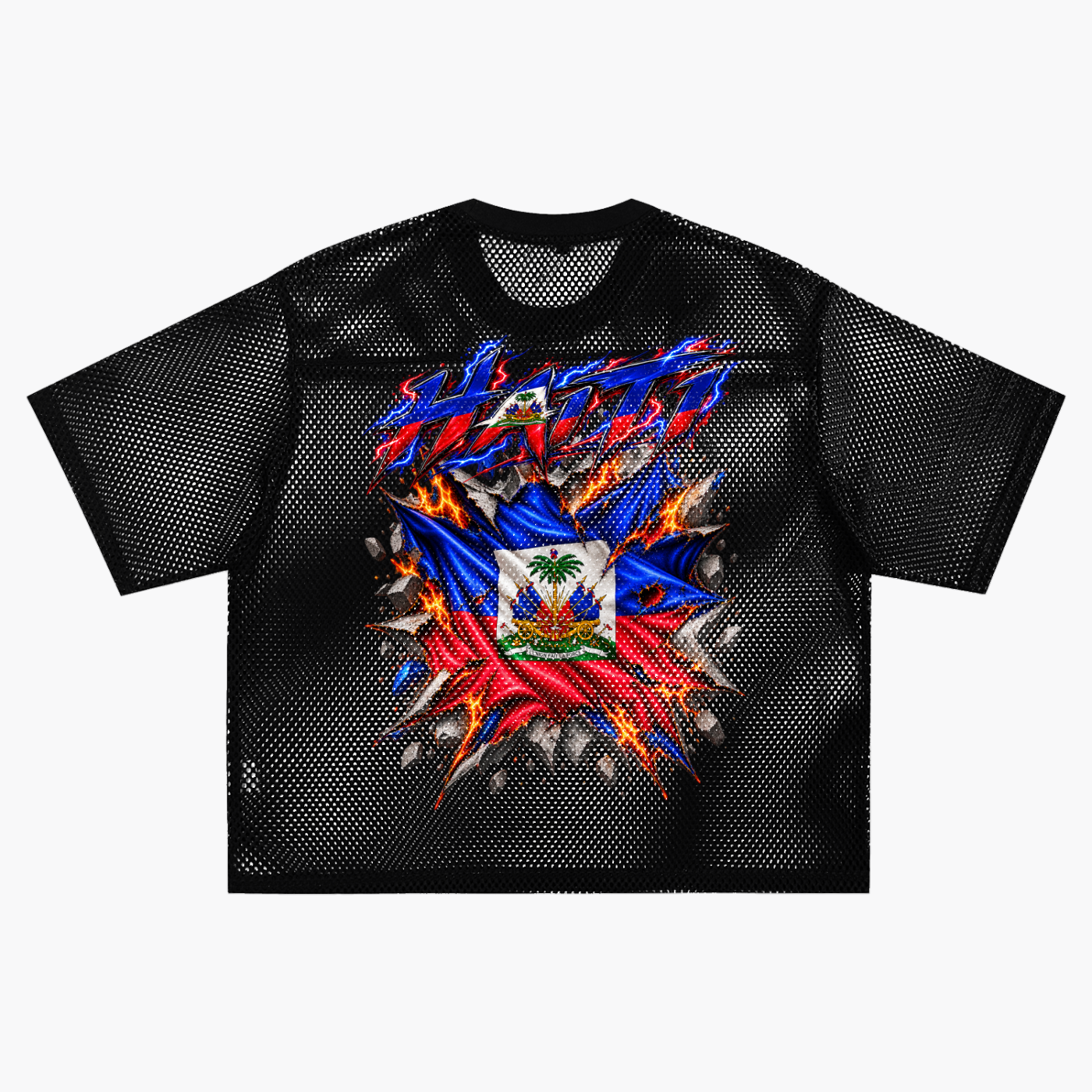 Damagd Goodz Haiti See-through Boxy Net Jersey