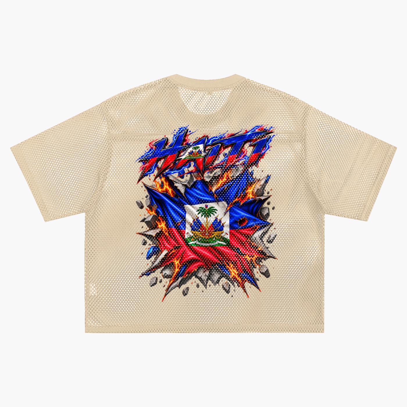 Damagd Goodz Haiti See-through Boxy Net Jersey