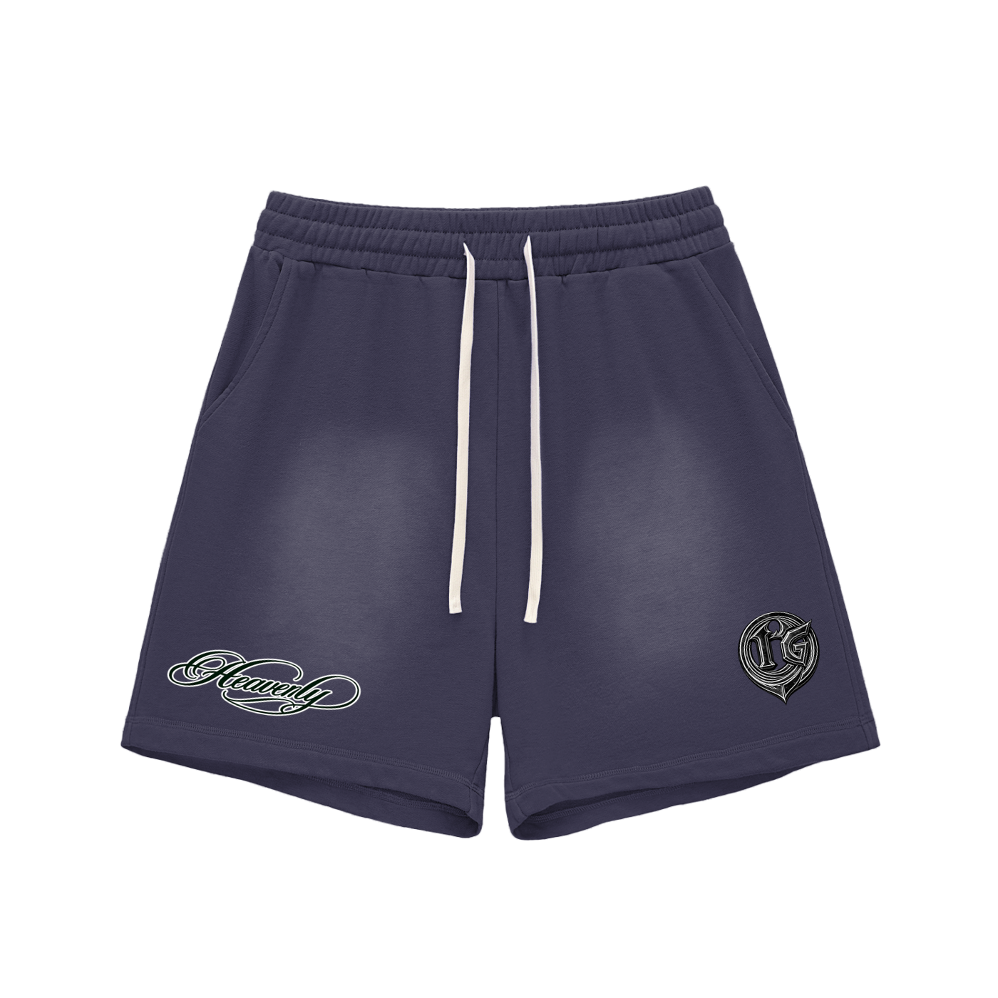 Damagd Goodz Sun Fade Raw Edge Heavenly Cotton Shorts