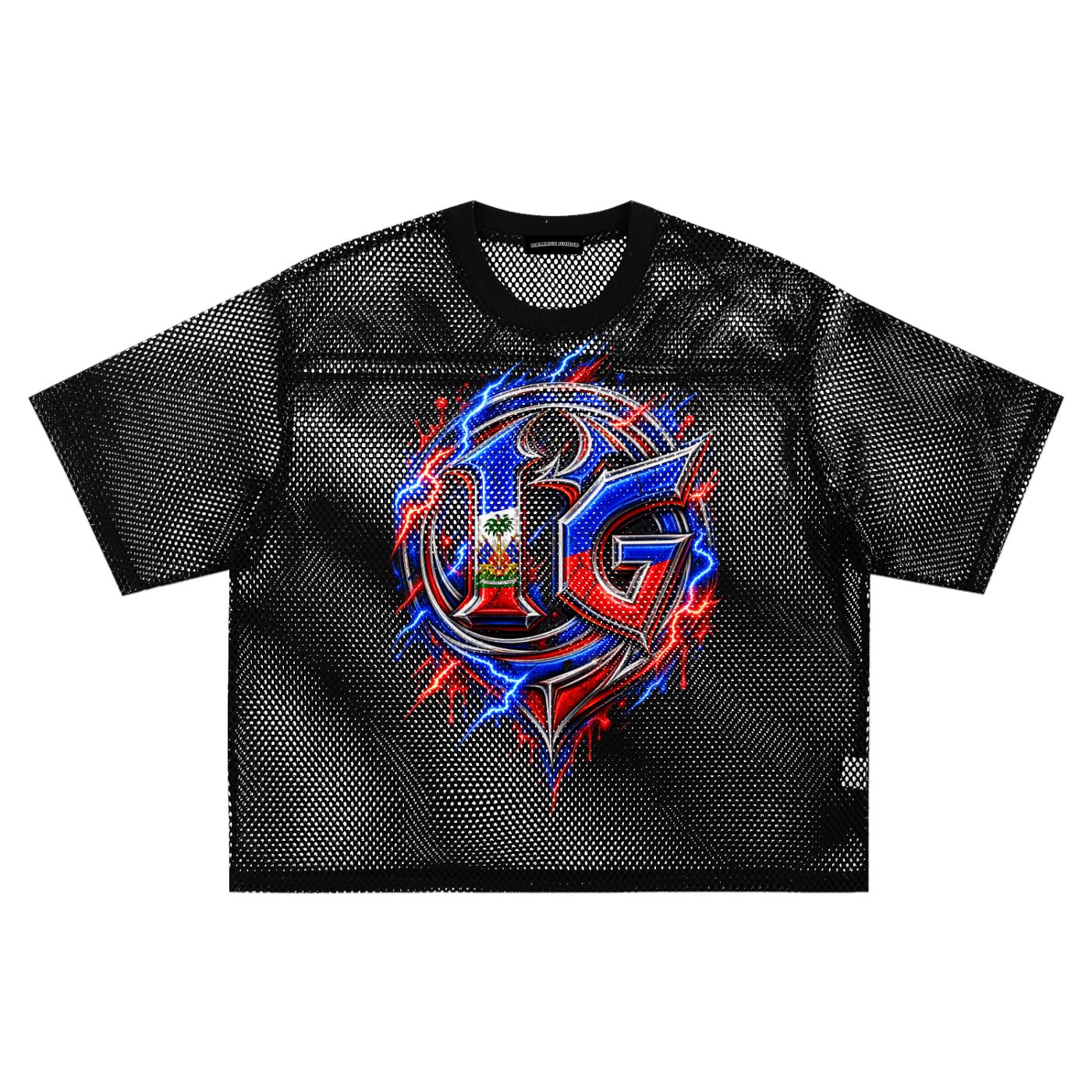 Damagd Goodz Haiti See-through Boxy Net Jersey