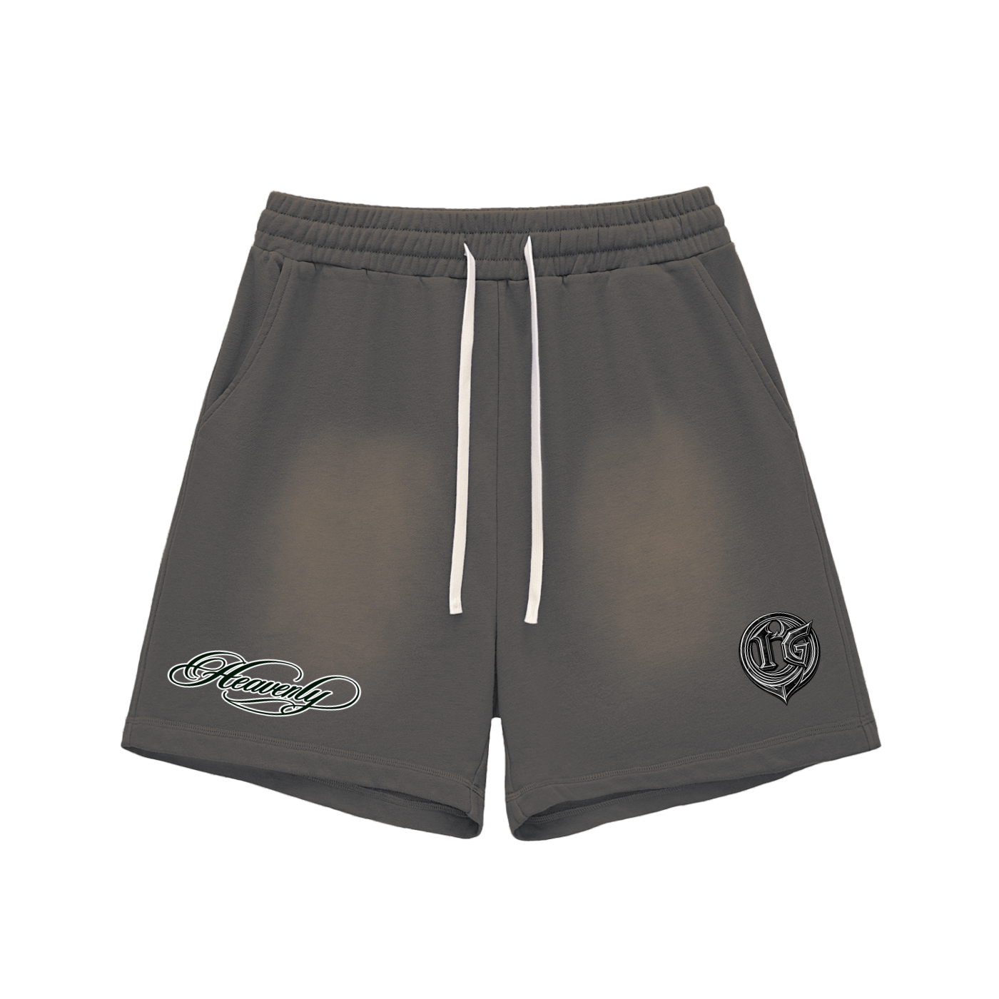 Damagd Goodz Sun Fade Raw Edge Heavenly Cotton Shorts