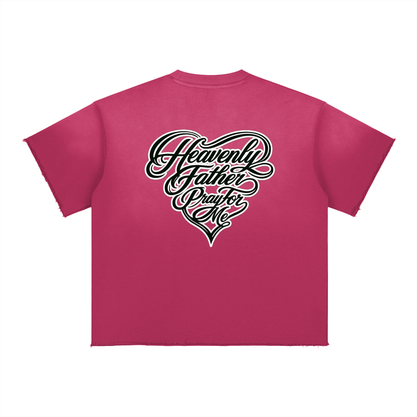 Damagd Goodz Sun Fade Raw Edge Heavenly Father Pray For Me T-Shirt