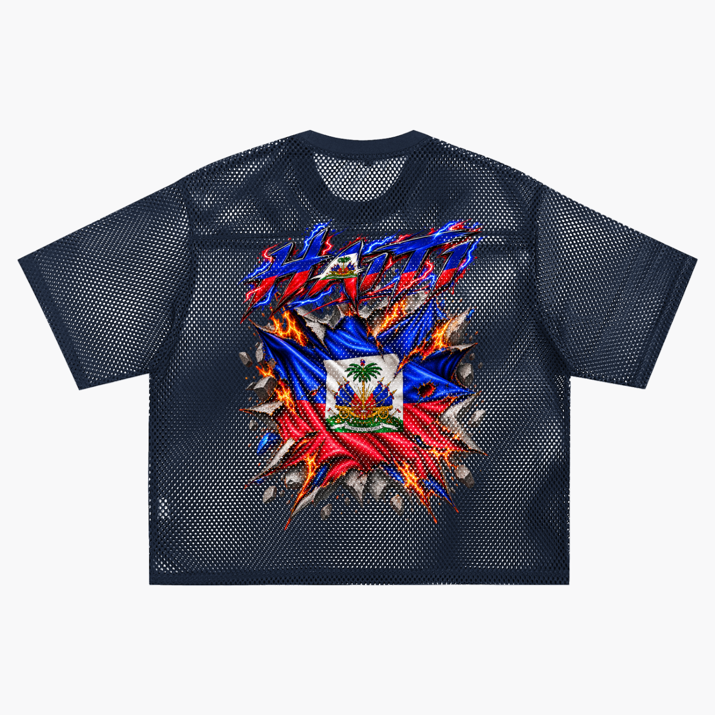 Damagd Goodz Haiti See-through Boxy Net Jersey
