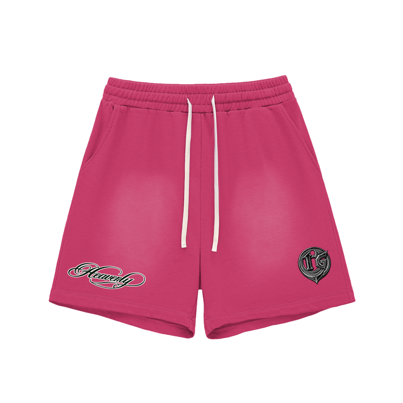 Damagd Goodz Sun Fade Raw Edge Heavenly Cotton Shorts