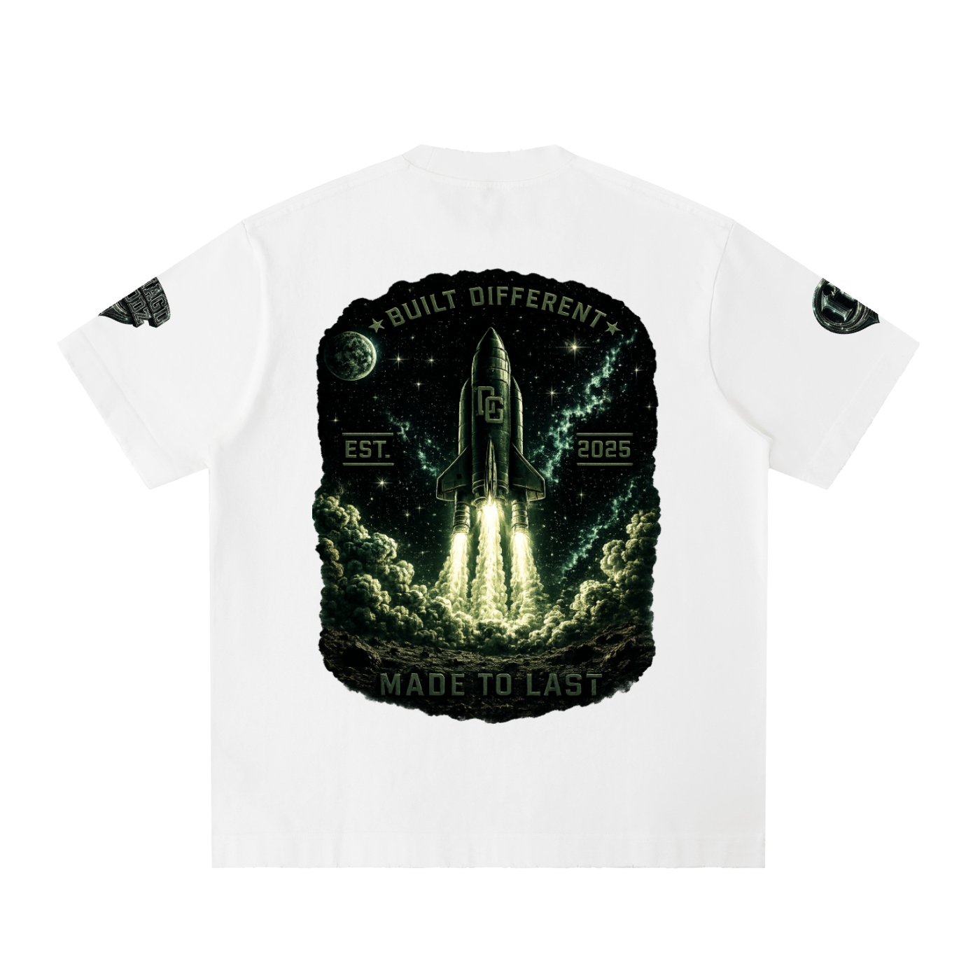 Damagd Goodz Heavyweight Vintage Washed Blast Off Frayed T-Shirt