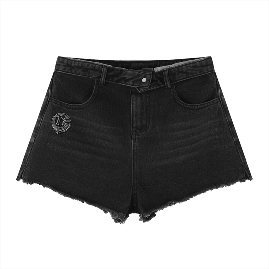 Damagd Goodz Women’s Vintage Wash High Rise Denim Shorts