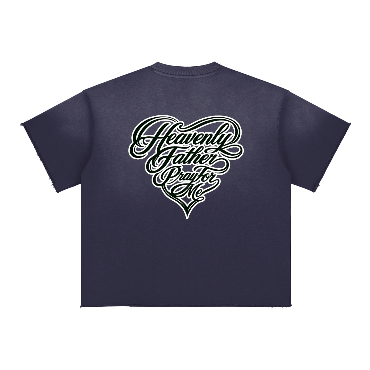 Damagd Goodz Sun Fade Raw Edge Heavenly Father Pray For Me T-Shirt