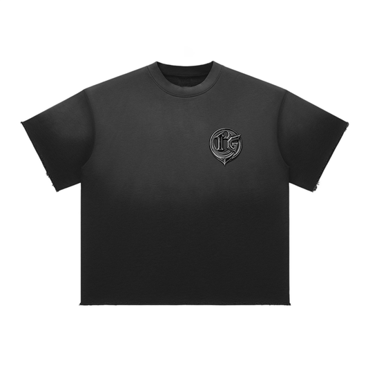 Damagd Goodz Sun Fade Raw Edge Heavenly Father Pray For Me T-Shirt
