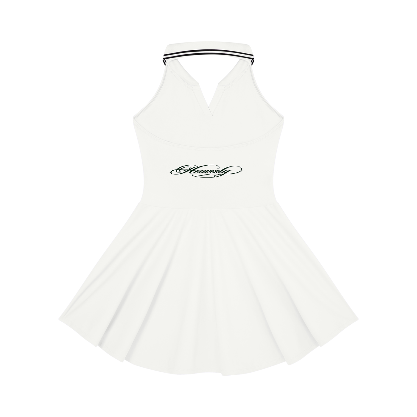 Damagd Goodz Women's Collared Halter A-Line Tennis Dress