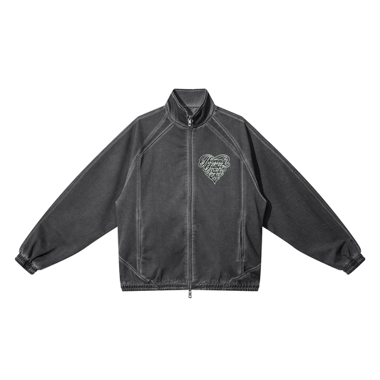 Damagd Goodz Vintage Wash Full Zip Heavenly Father Mesh Jacket
