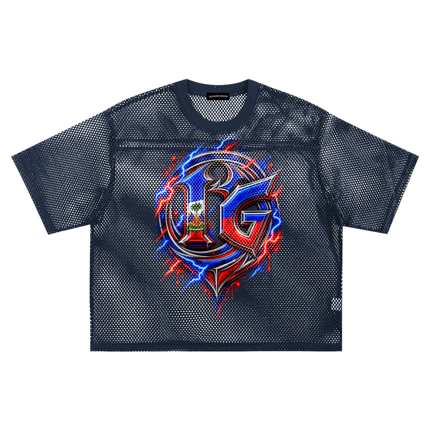 Damagd Goodz Haiti See-through Boxy Net Jersey
