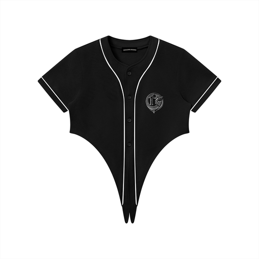 Damagd Goodz Women's Piping Heavenly Baseball Jersey